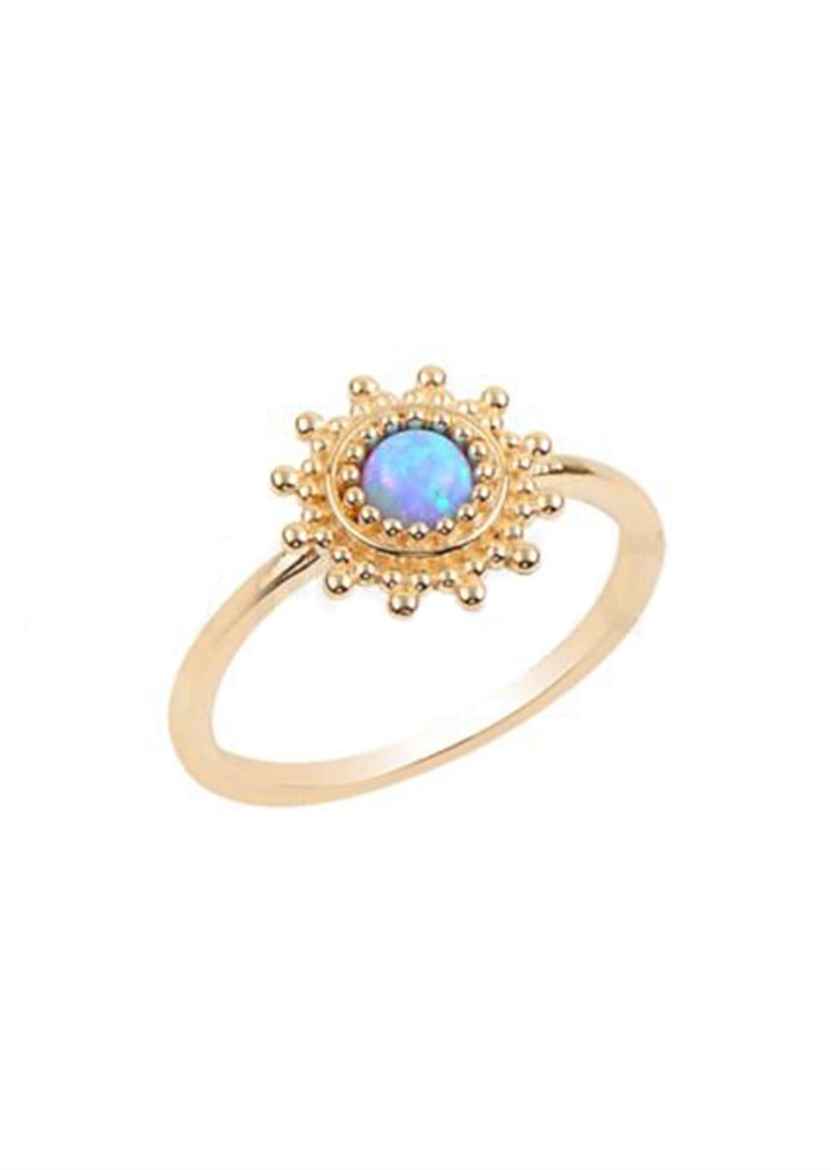 Altın Opal Taşlı Yüzük