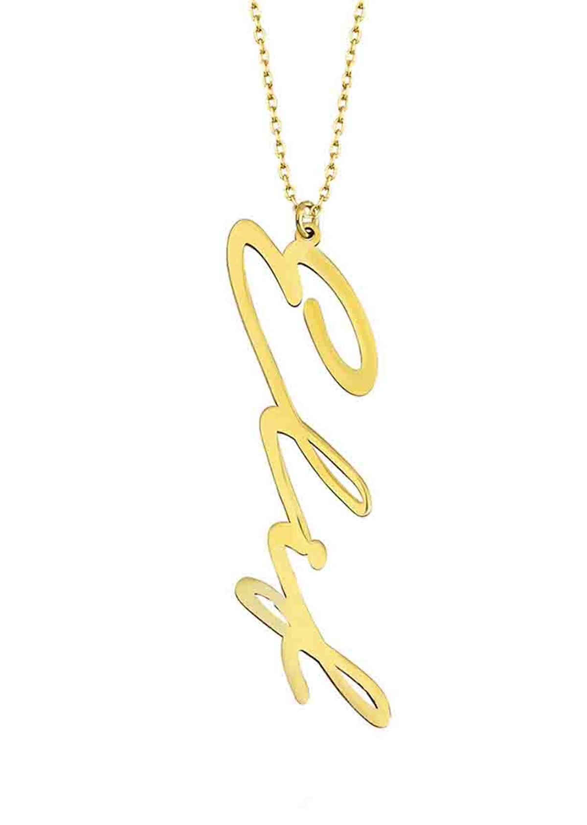 Altın Özel Tasarım İsim Kolye