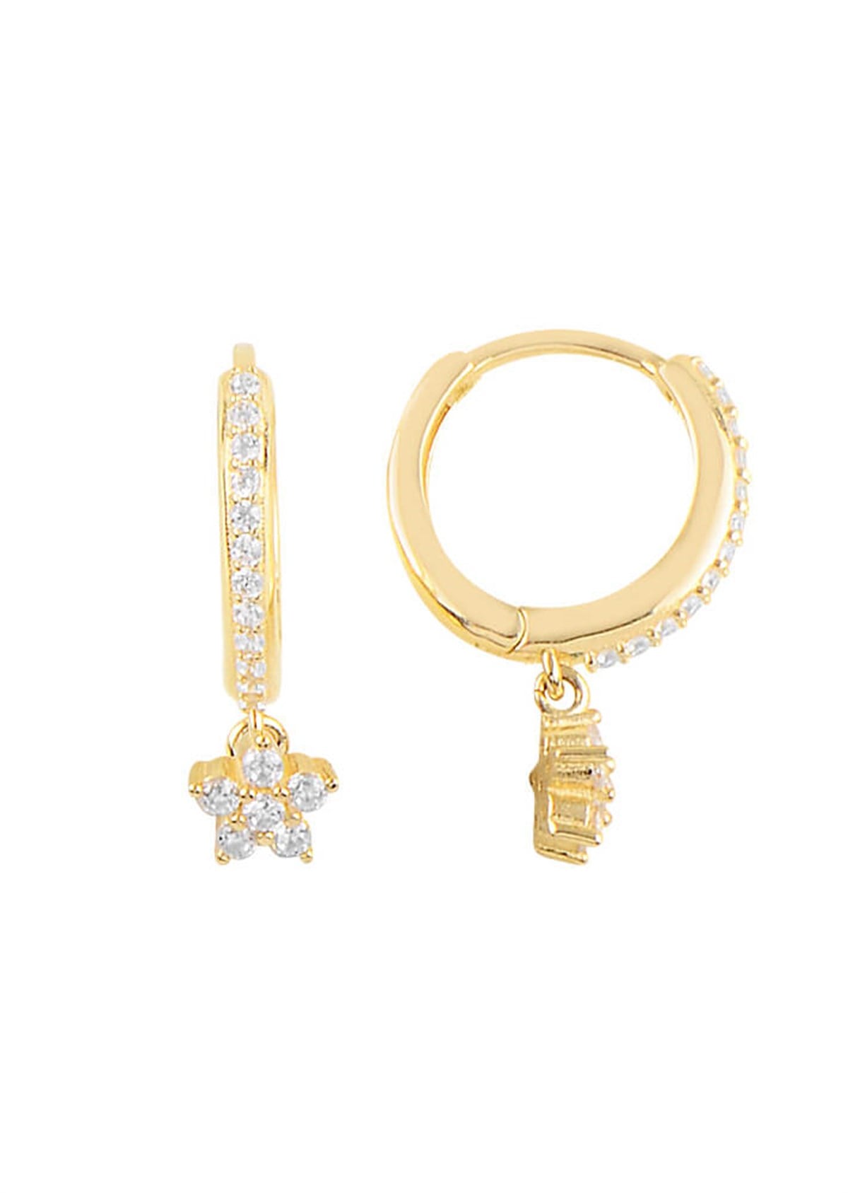 Altın Sallantılı Halka Küpe