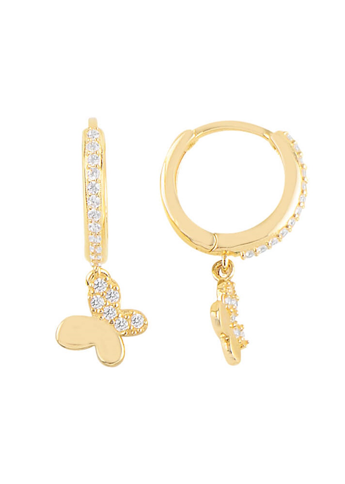 Altın Sallantılı Halka Küpe