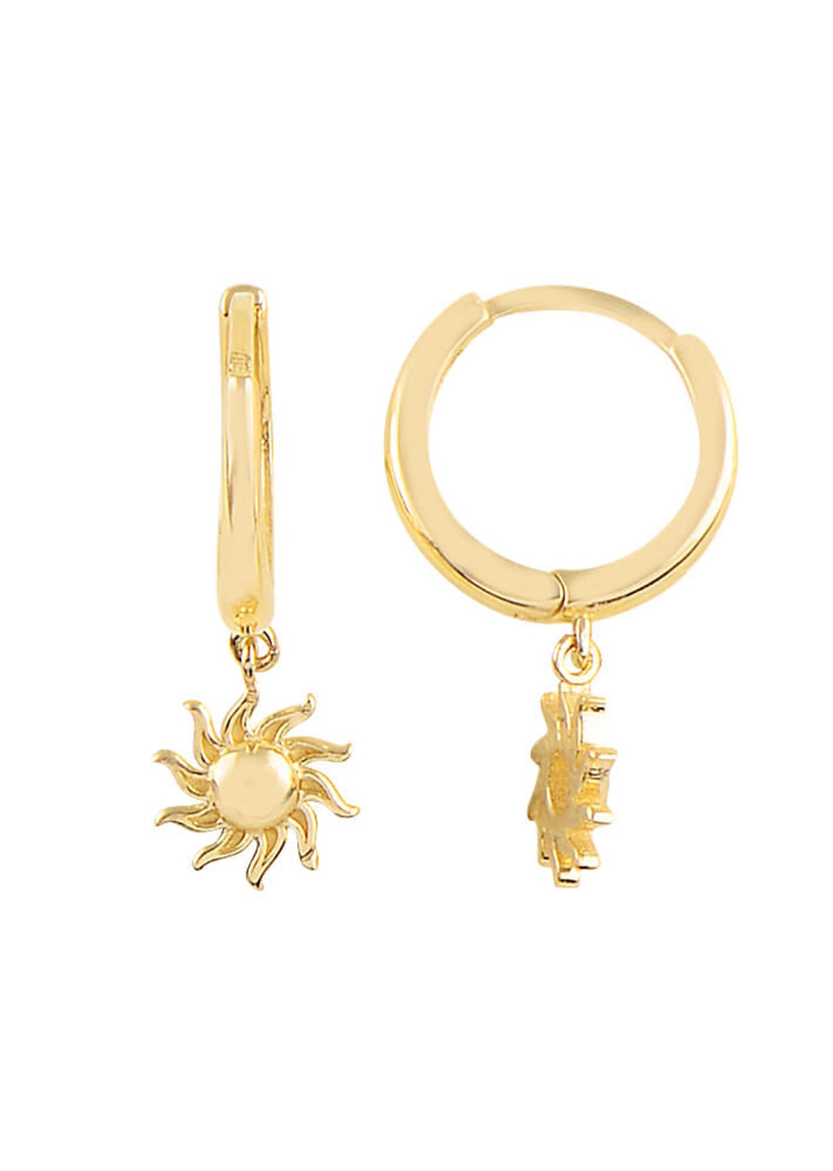 Altın Sallantılı Halka Küpe