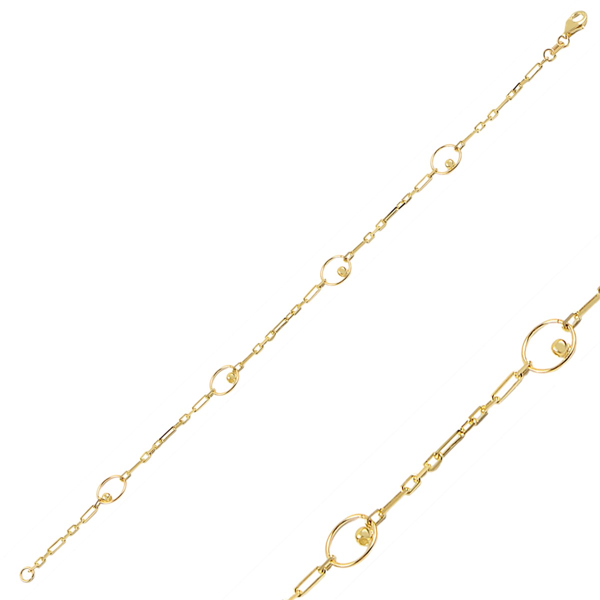 Altın Taşsız Bileklik