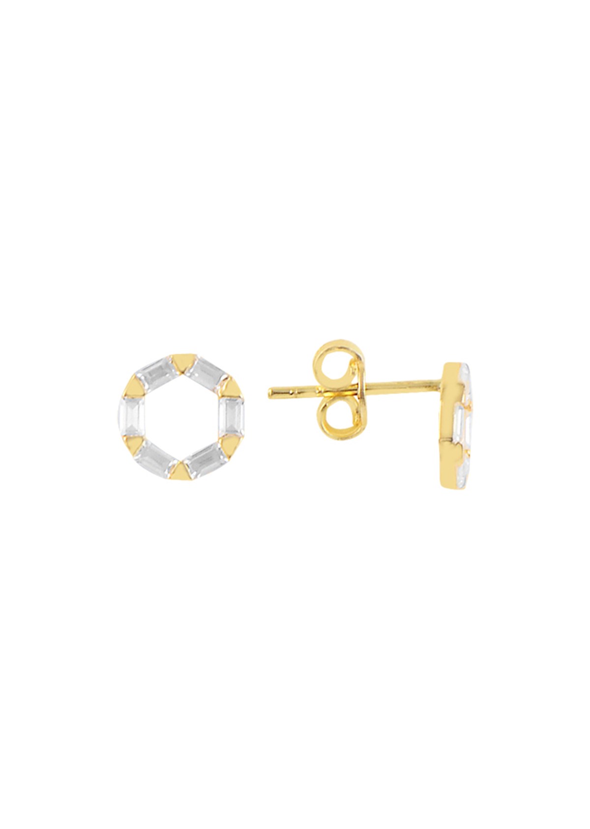 Altın Vidalı Küpe