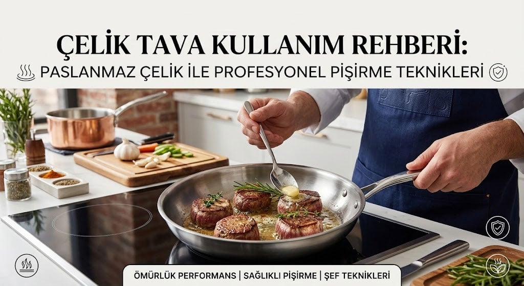 Çelik Tava Kullanım Rehberi ve Profesyonel Pişirme Teknikleri - Çamlıca Home