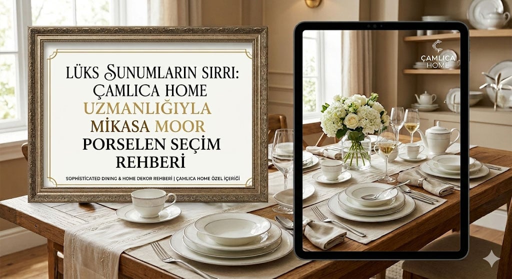 Mikasa Moor lüks porselen yemek takımı sunumu ve dekorasyonu - Çamlıca Home