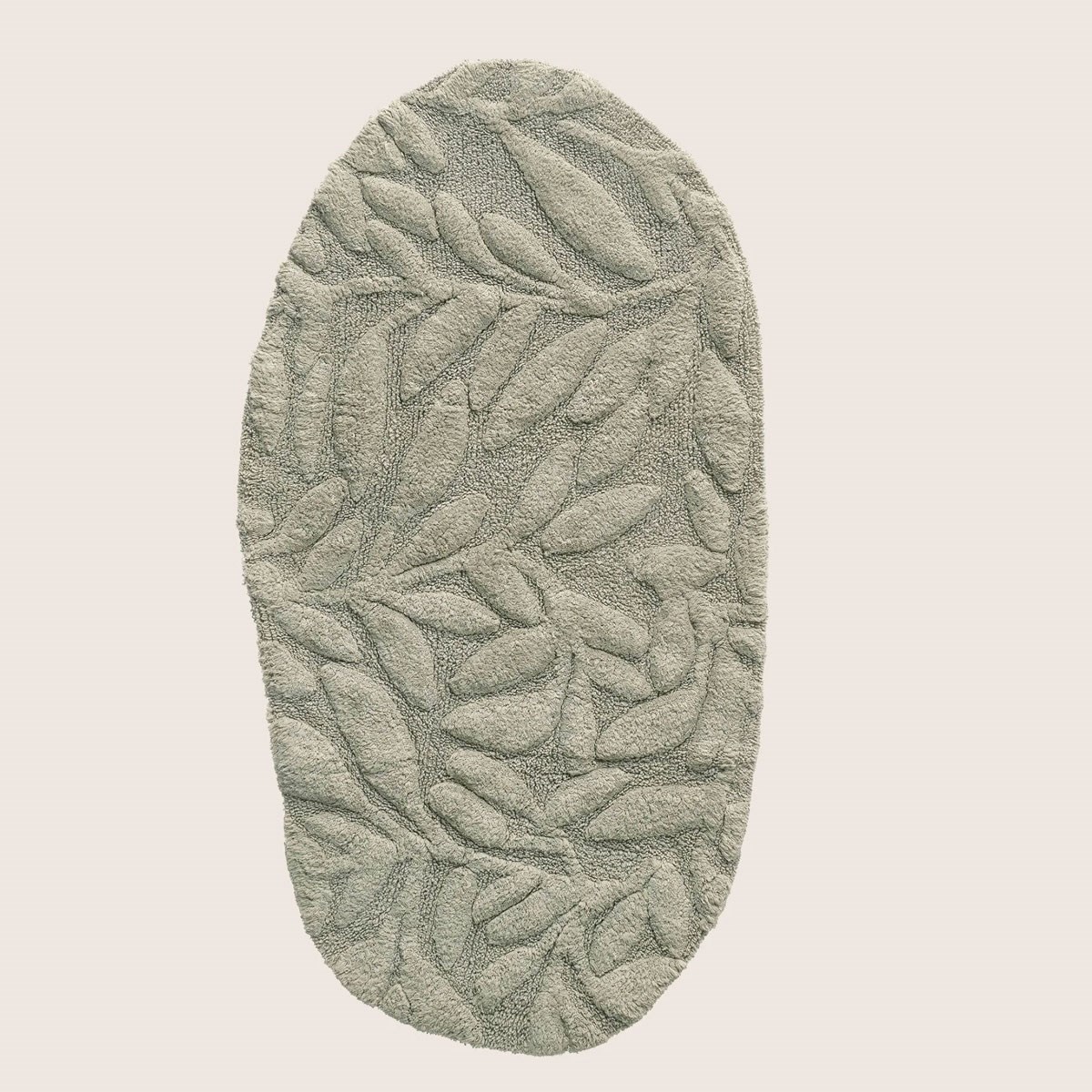 Allesi %100 Pamuk Yeşil Banyo Paspası | 65x115 cm