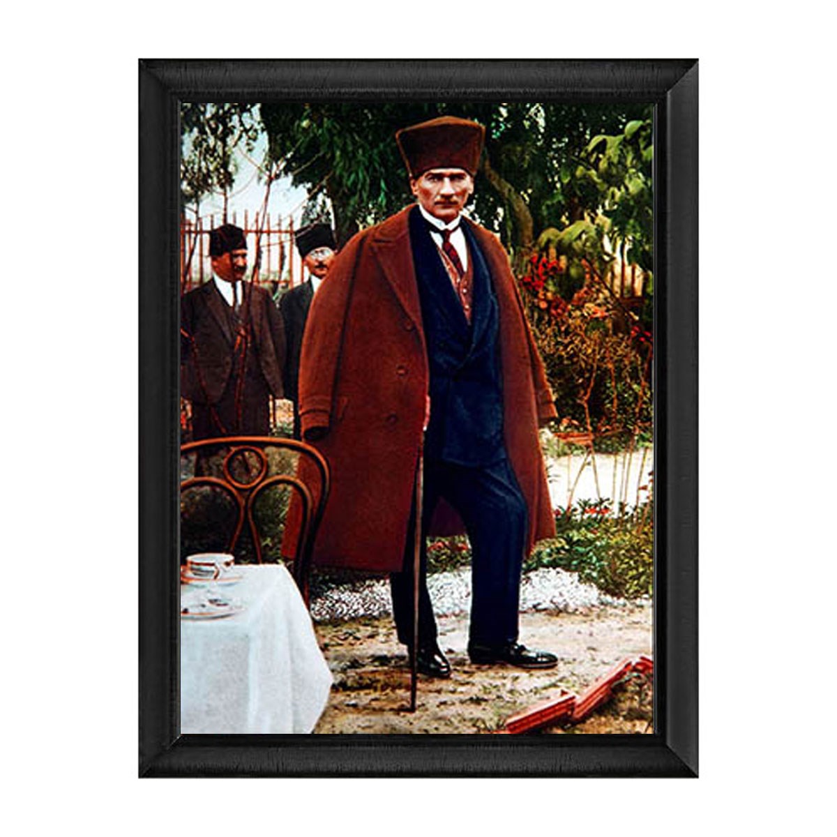 Atatürk Pelerinli ve Kalpaklı Tablo