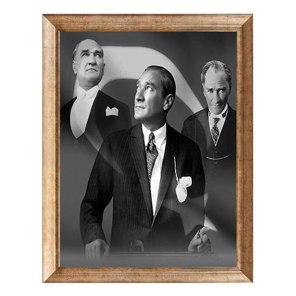 Atatürk Üç Dönem Portre Tablosu