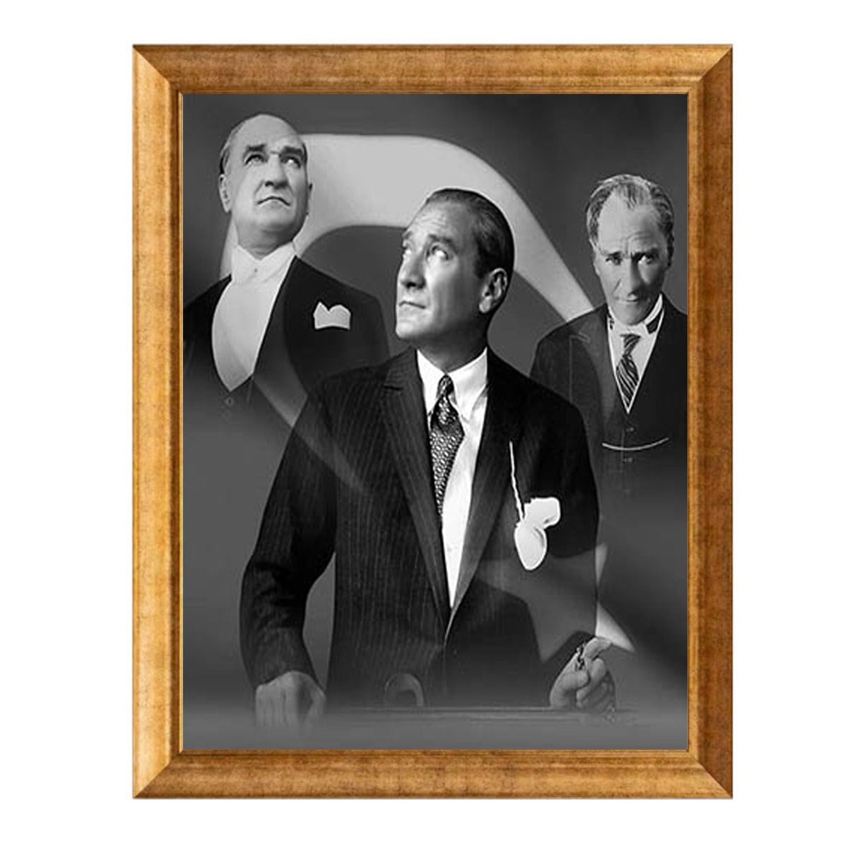 Atatürk Üç Dönem Portre Tablosu