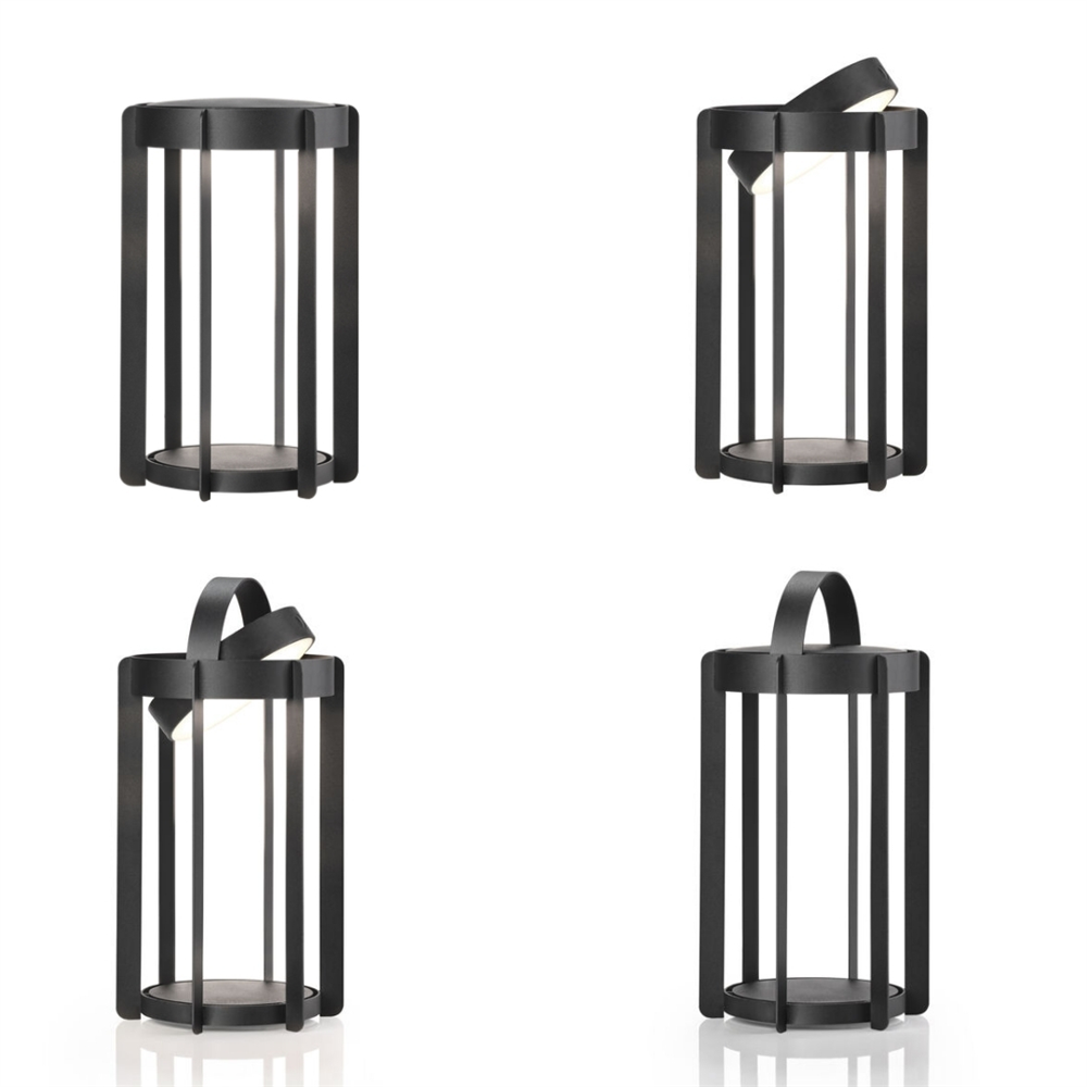 Ateş Böceği Feneri Led Işıklı Siyah 30 cm