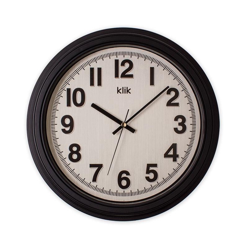 Auris Duvar Saati Siyah