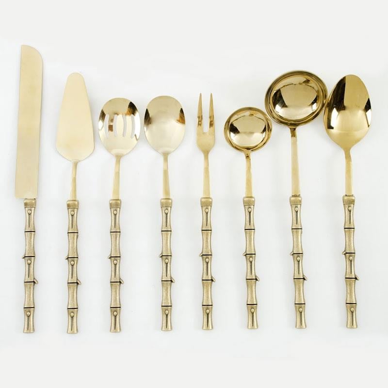 Bambu 8 Parça Servis Seti Antik Titanyum - bambu-8-parça-servis-seti-antik-titanyum