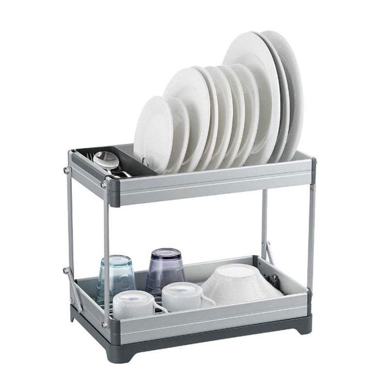 Bianca Katlanabilir 2 Katlı Alüminyum Bulaşıklık