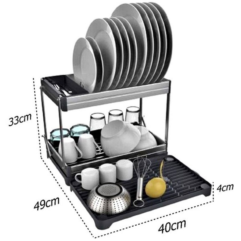 Bianca Katlanabilir 2 Katlı Alüminyum Bulaşıklık