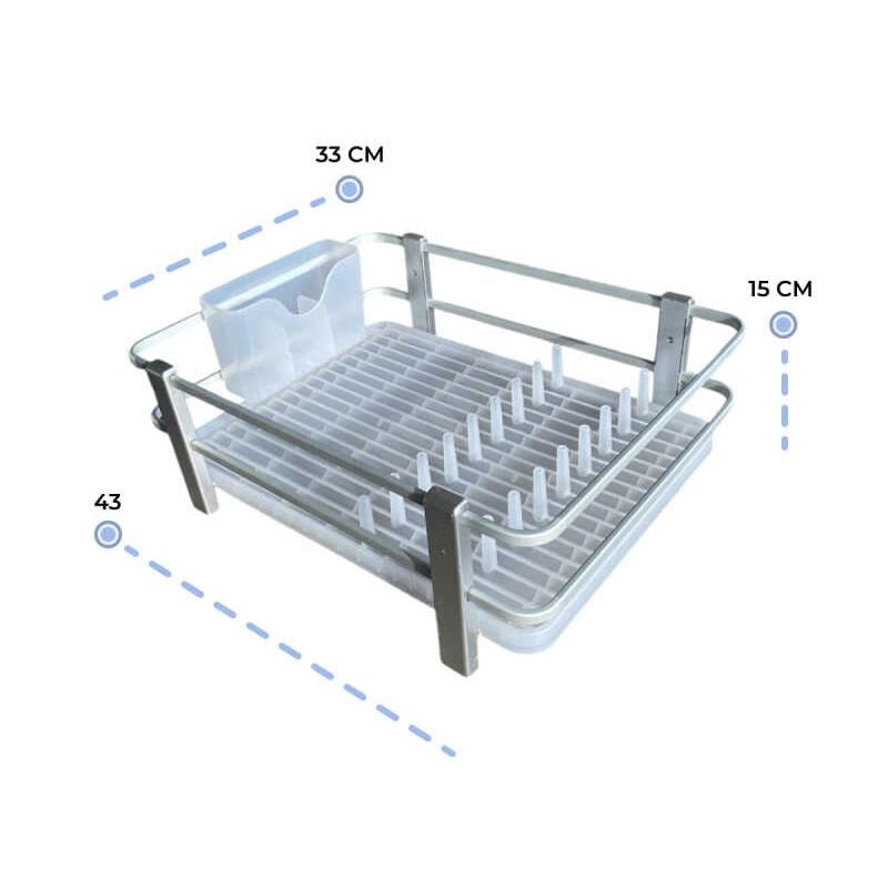 Blanca Paslanmaz Alüminyum Bulaşıklık Şeffaf