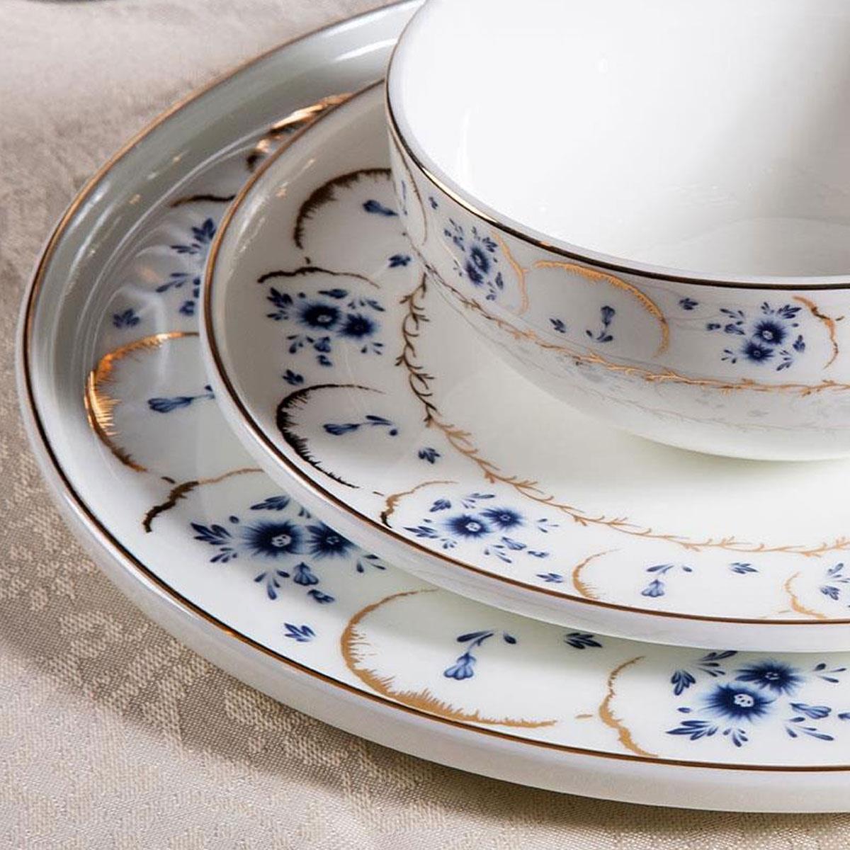 Massimo Bluegarden Gold 24 Parça 6 Kişilik Yemek Takımı | Çamlıca Home