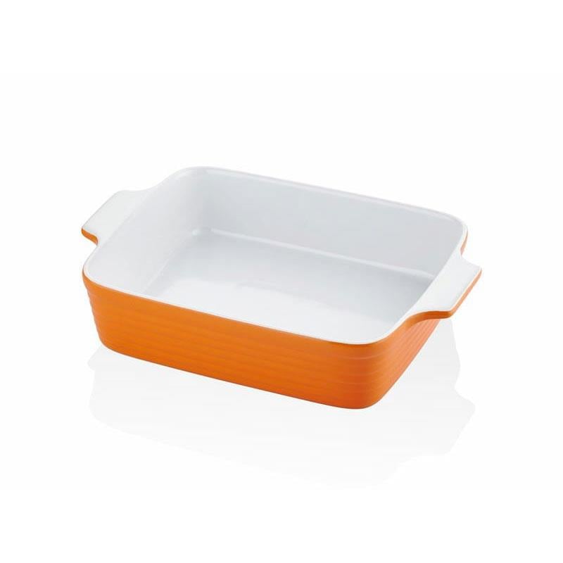 Brandani Dikdörtgen Fırın Kabı Turuncu 33x23x7 cm - Brandani