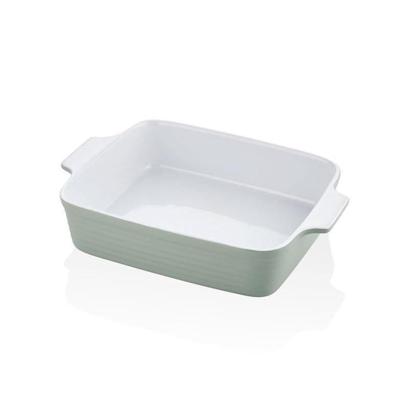 Brandani Dikdörtgen Fırın Kabı Yeşil 33x23x7 cm - Brandani