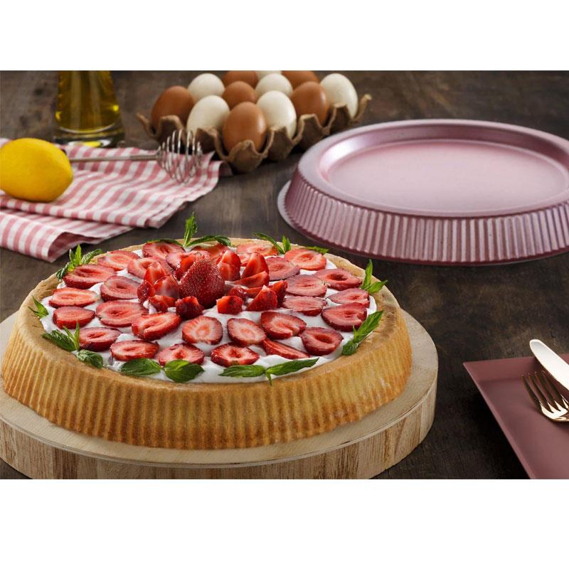Brioni Diamond 30 cm Tart Kalıbı Rose