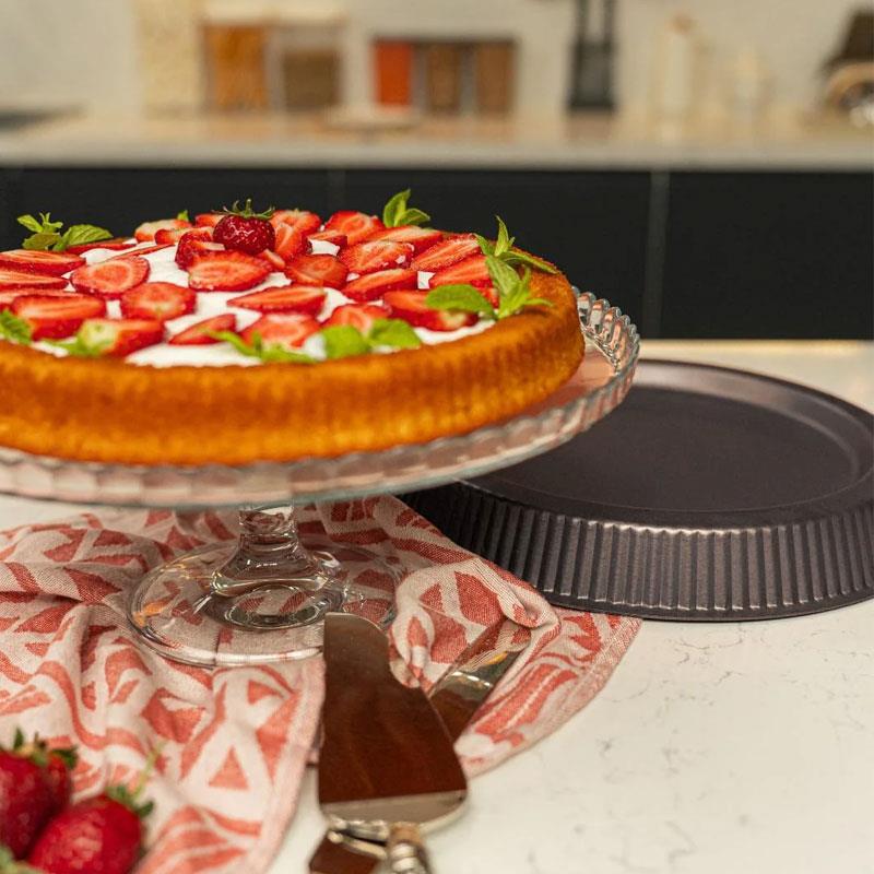 Brioni Diamond 30 cm Tart Kalıbı Siyah