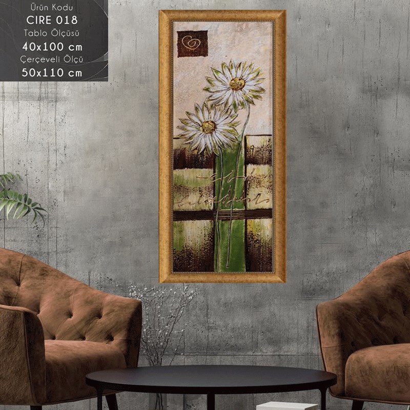CIRE 18 Çerçeveli Tablo - Kare Home