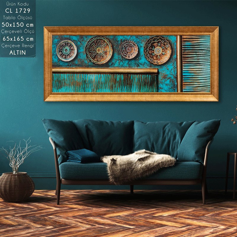 CL 1729 Çerçeveli Tablo - Kare Home
