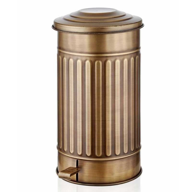 Çöp Kovası Mutfak 30 Lt Gold Kaplama - The Mia