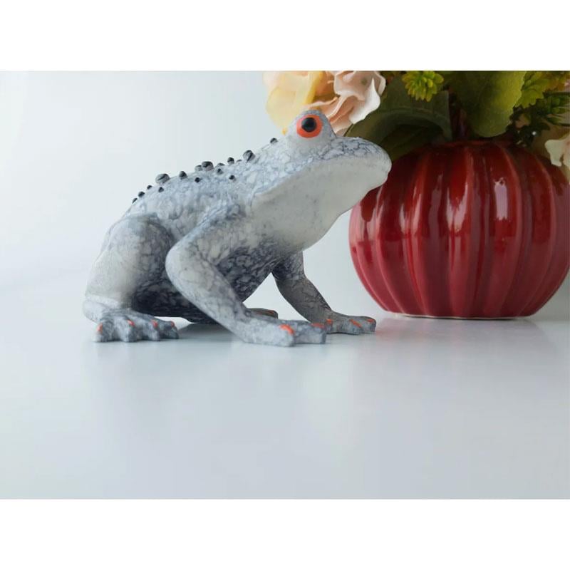 Dekoratif Kurbağa Gri 13 cm