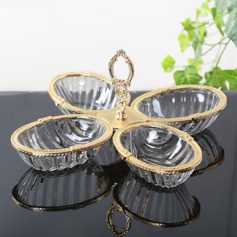 DH-8202A 4'lü Çerezlik Altın - Çamlıca Home