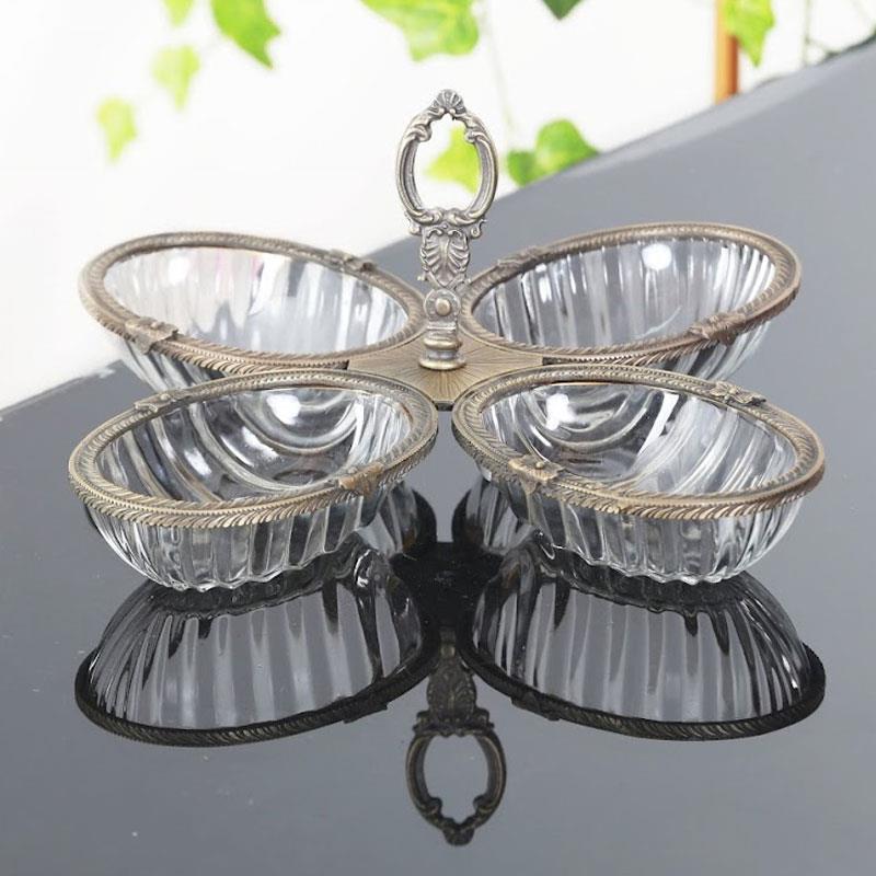 DH-8204O 4'lü Çerezlik Antik - Çamlıca Home