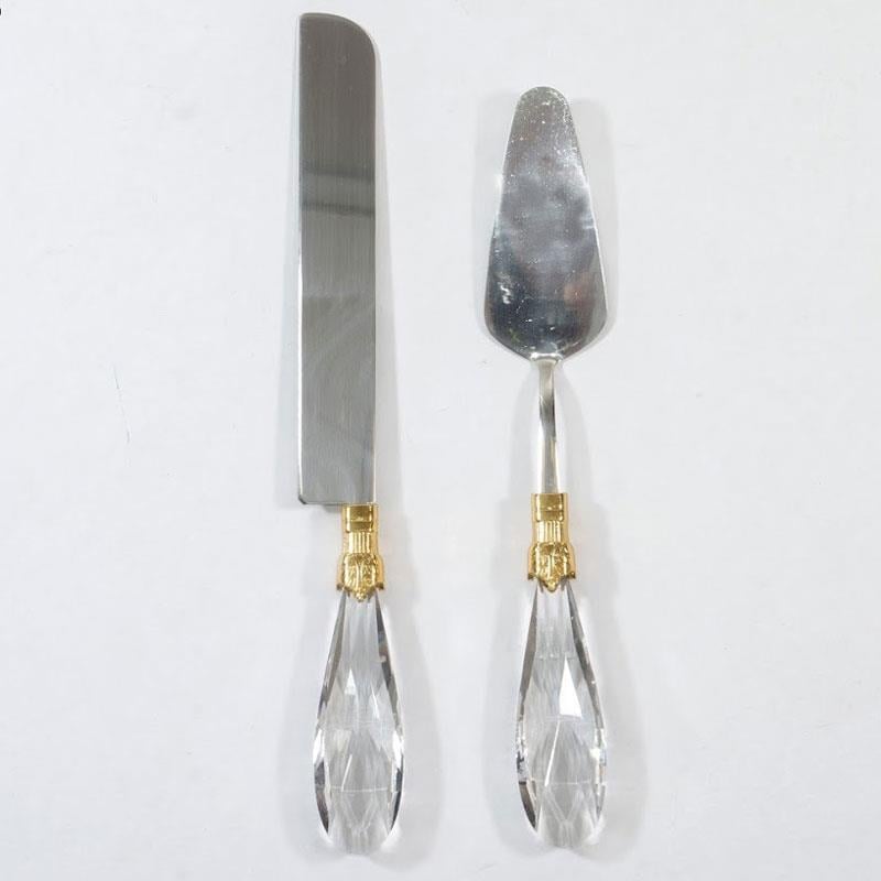 Diamond 2 Parça Pasta Servis Seti Altın - Çamlıca Home