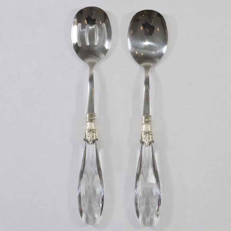 Diamond 2 Parça Salata Servis Seti Gümüş - Çamlıca Home