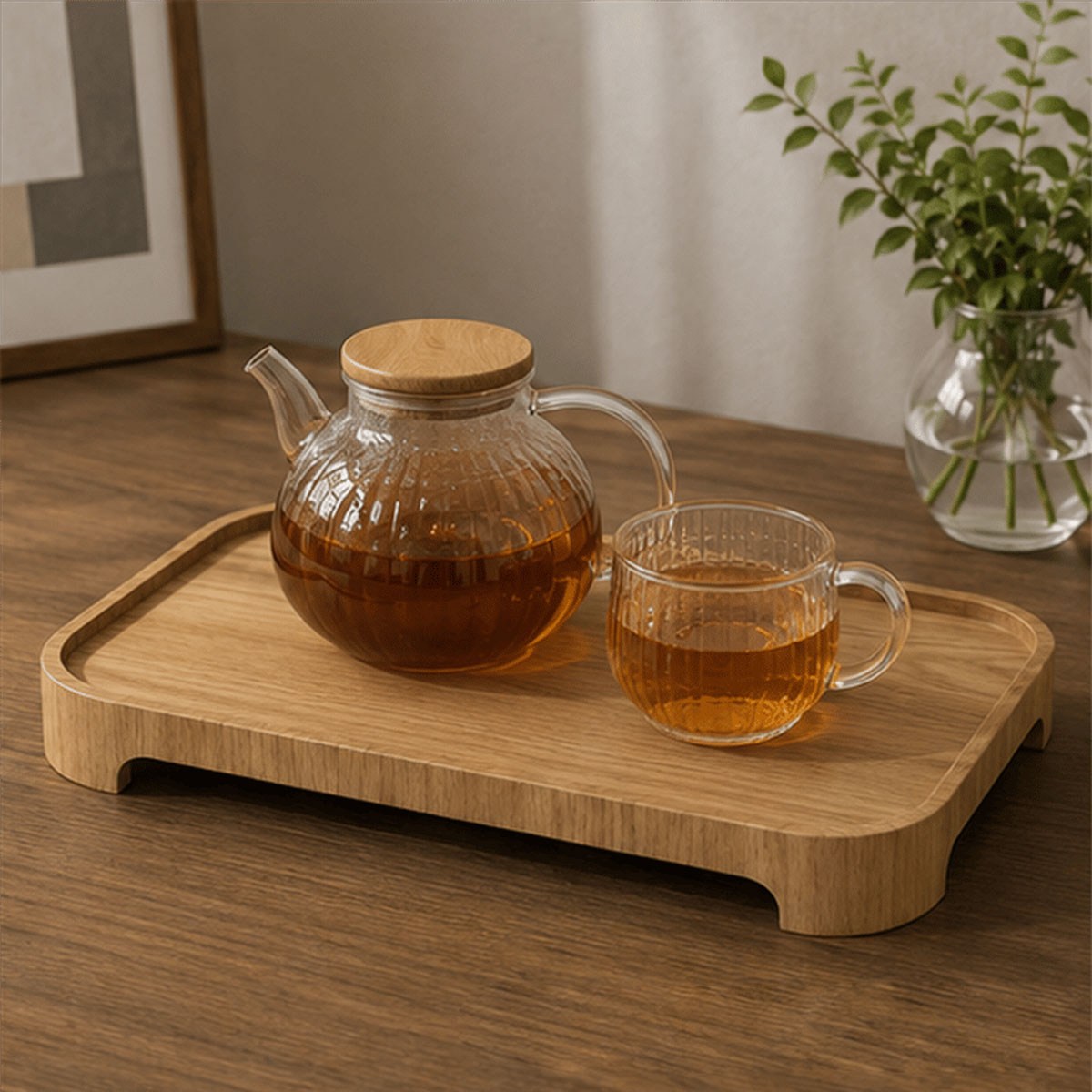 Doğal Söğüt Ağacı Sunum Tahtası S 30x18 cm