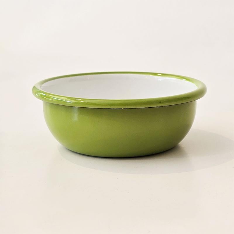 Emayra Emaye Kase 12 cm | Fıstık Yeşil İç Beyaz