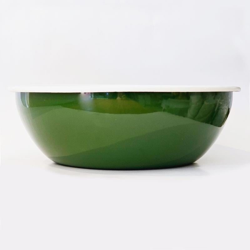 Emaye 32 cm Kase Asker Yeşili