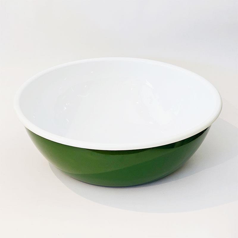 Emaye 32 cm Kase Asker Yeşili