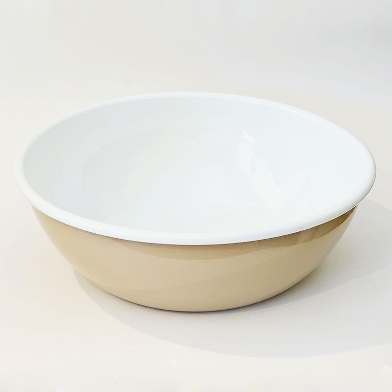 Emaye 32 cm Kase Bej