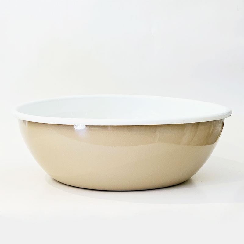 Emaye 32 cm Kase Bej