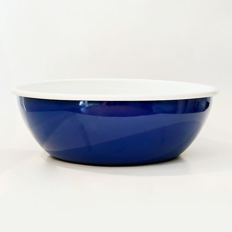 Emaye 32 cm Kase Lacivert