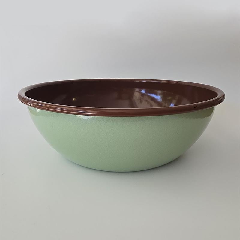 Emaye 32cm Kase Nil Yeşil Kahve
