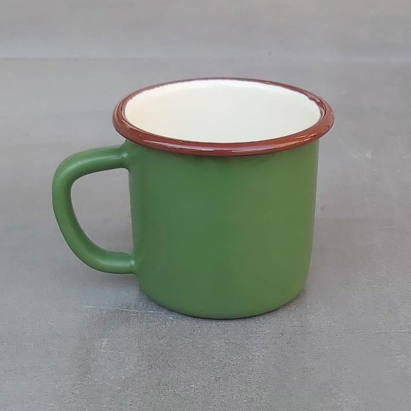 Emayra Emaye Kupa Asker Yeşili - 380 ml