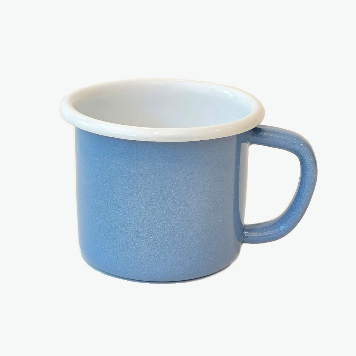 Emaye Kupa Düz Renk Buz Mavi 350 ml