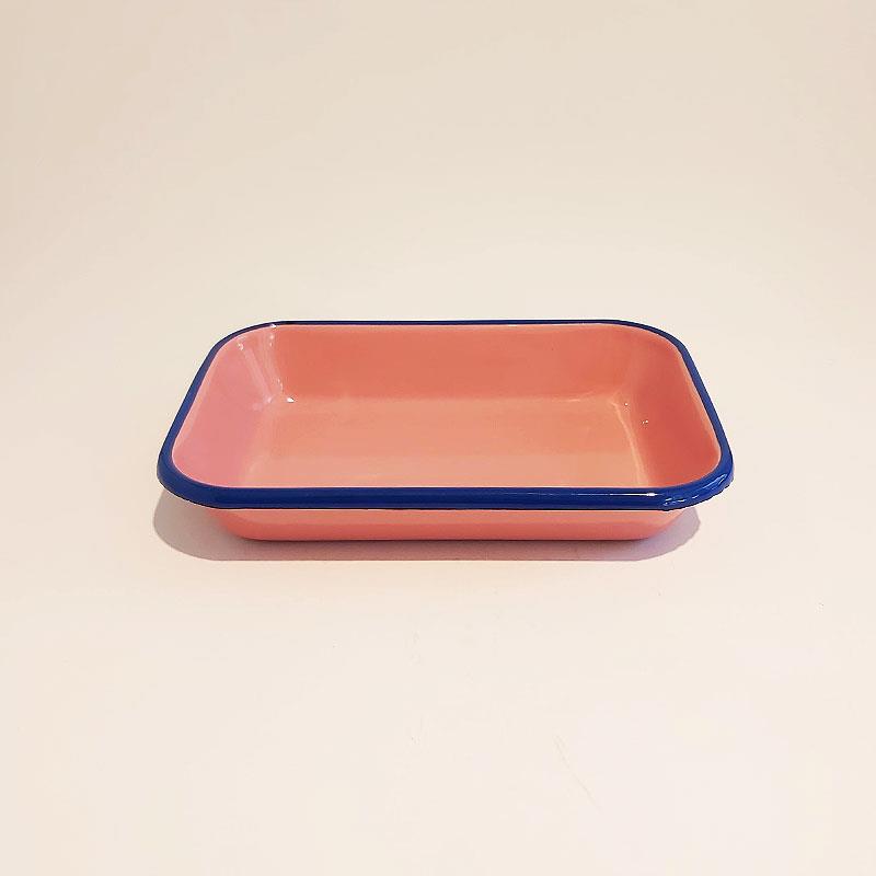 Emaye Meze Tabağı G.Kurusu Kordon Kobalt 22 x 16 cm