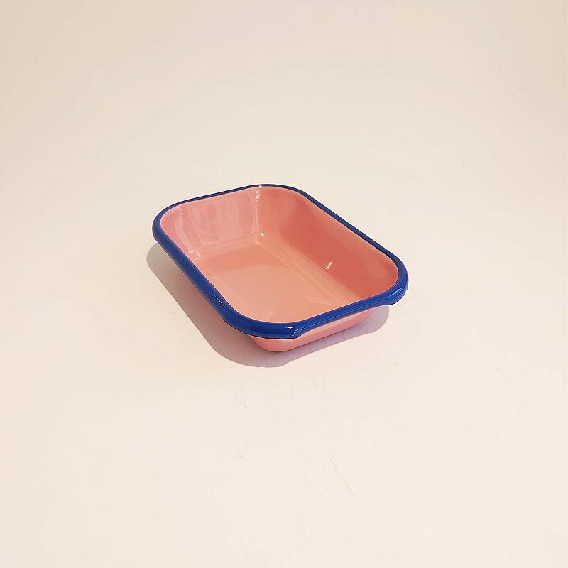 Emaye Meze Tabağı G. Kurusu Kobalt 17 x 12 cm