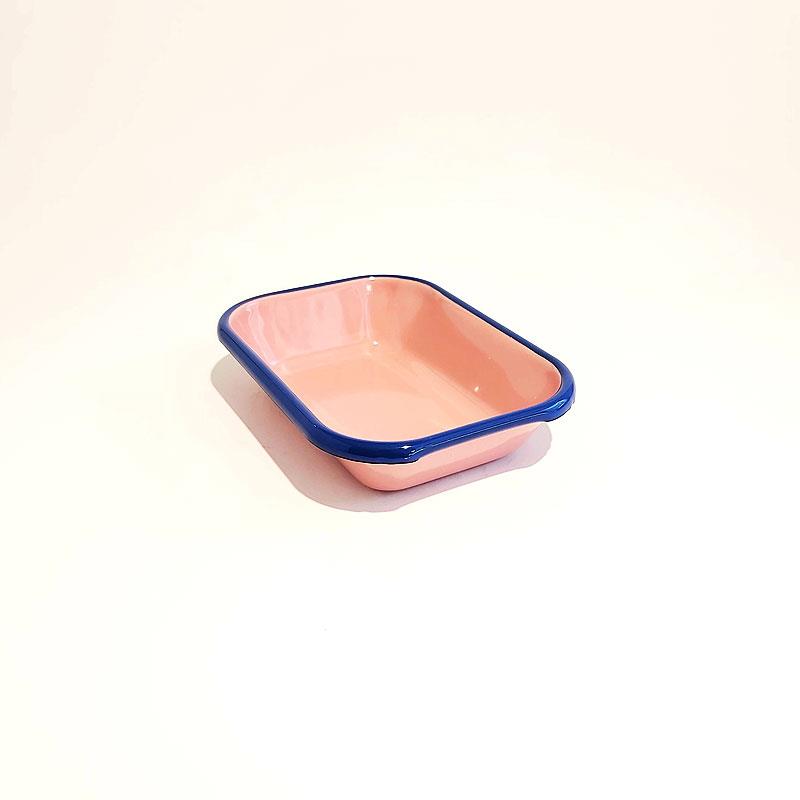 Emaye Meze Tabağı G. Kurusu Kobalt 17 x 12 cm
