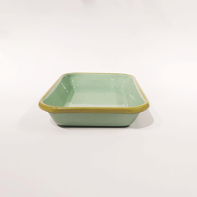 Emaye 22x16 cm Meze Tabağı Nil Yeşili -K. F.Yeşili 