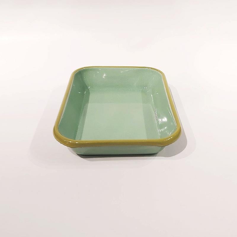 Emaye 22x16 cm Meze Tabağı Nil Yeşili -K. F.Yeşili 