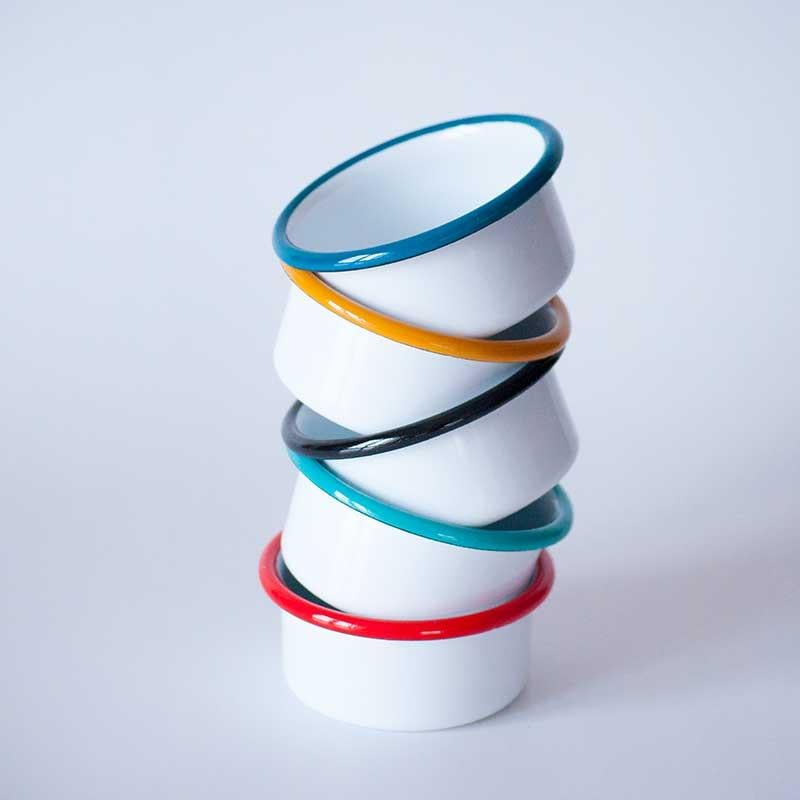 Emaye Reçellik Sosluk Beyaz Petrol Yeşili