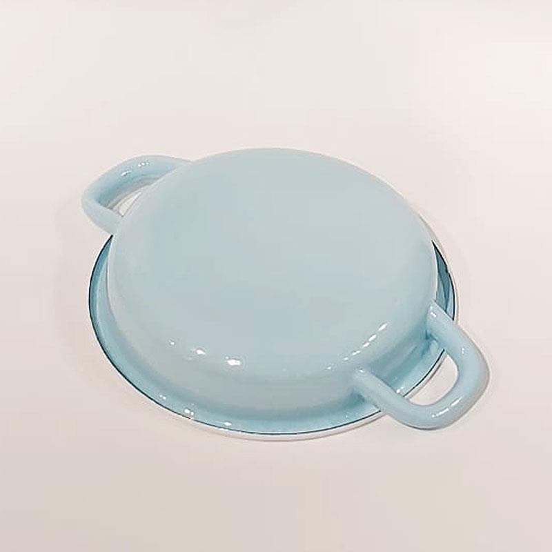 Emaye Sahan 19 cm Nil Mavi