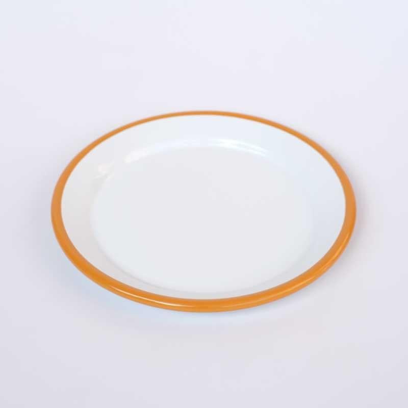 Emaye Servis Tabağı 25 cm Oksit Sarı